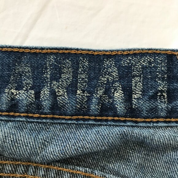 Ariat Jeans Men 30x30 Blue Mid Rise Distressed Destroyed Dark Wash Grunge Skater - Picture 3 of 12